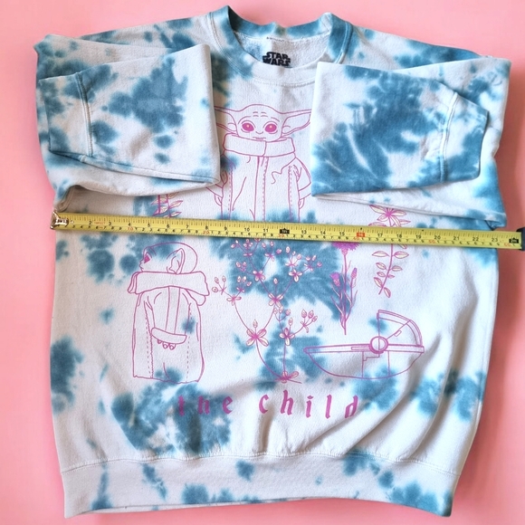 Mad Engine Star Wars 'The Child' Tie Dye Sweatshirt Size L - Picture 7 of 8